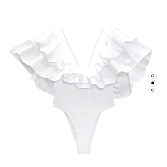 NWT Zara large ruffle swimsuit 🩱 - Picture 4 of 9